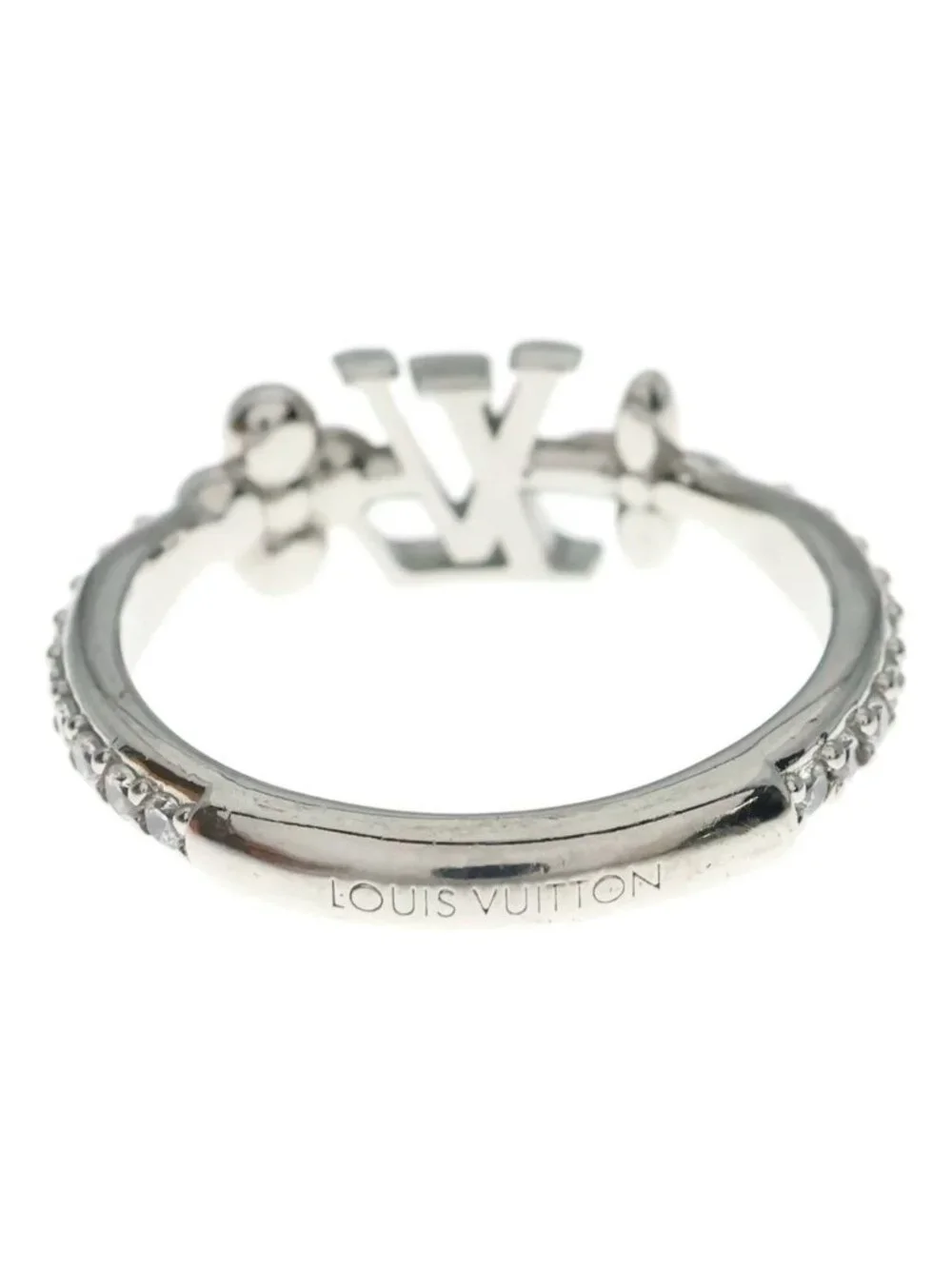 Louis Vuitton LV Iconic Rhinestone Ring Silver